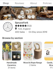 Spruce York Etsy Shop